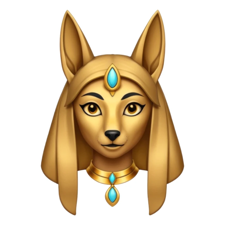 Beautiful full female Anubis  sticker