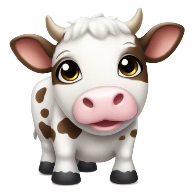 cute baby cow squishamallow  sticker