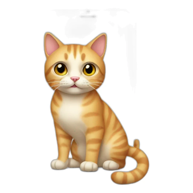 cat with iphone sticker