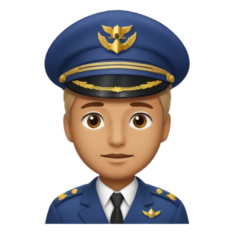 man wearing a captain hat sticker