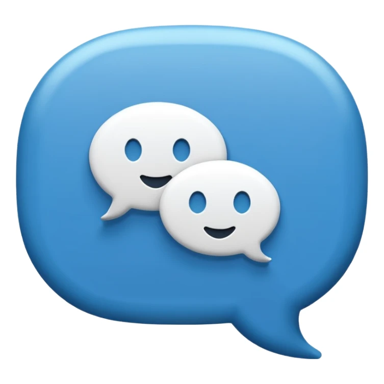 speech bubble emoji with check mark inside sticker