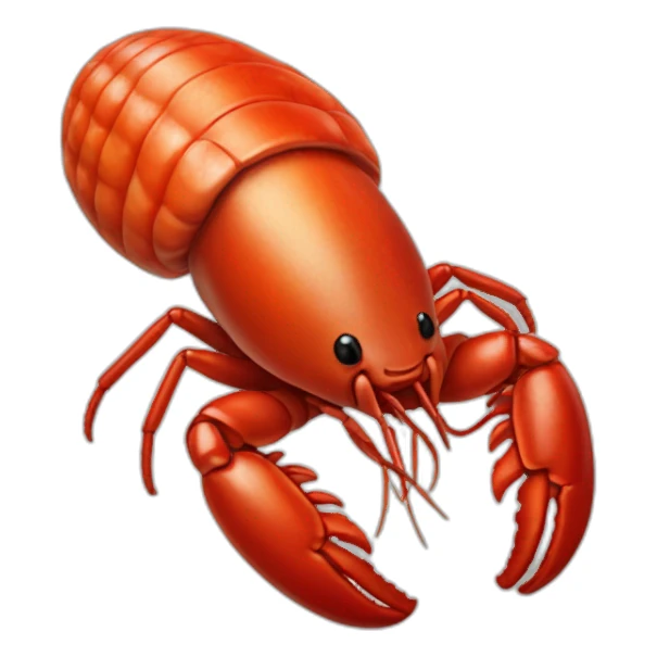 semi-crayfish semi-mushroom sticker
