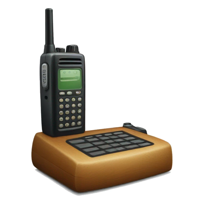 old school walkie talkie sticker