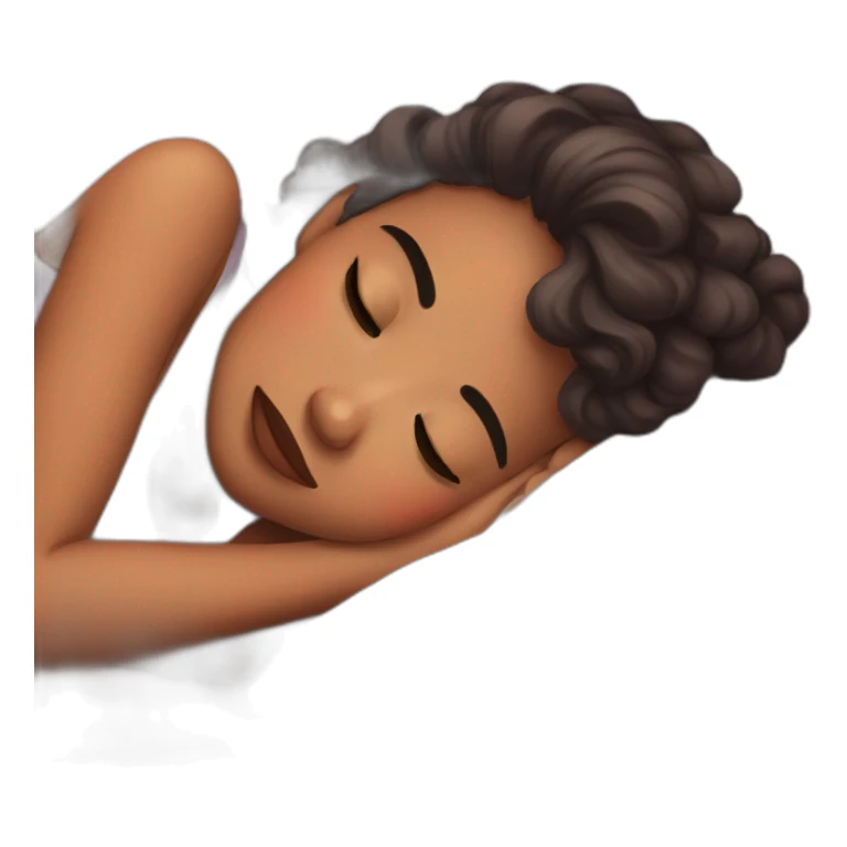 sleepy night pretty girl sticker