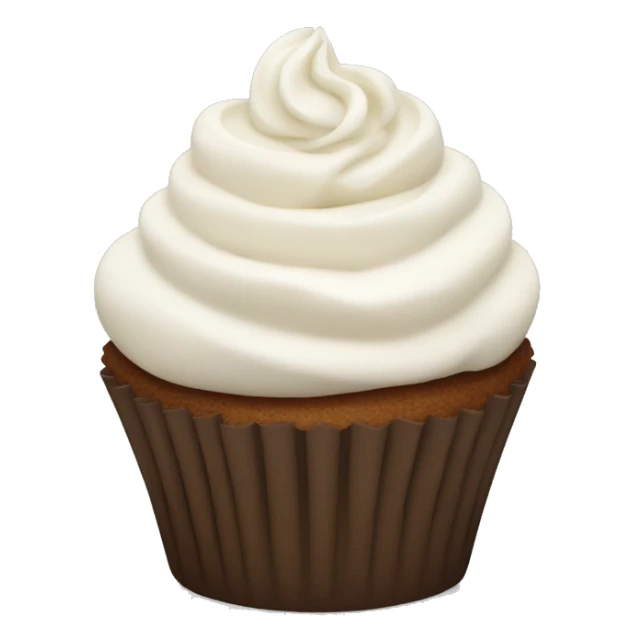 cupcake with white buttercream sticker