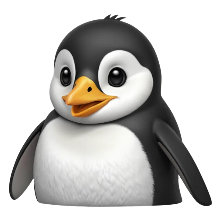 laughing penguin sticker