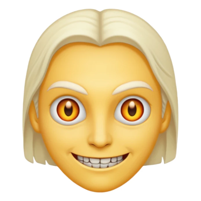 evil person with evil smile sticker