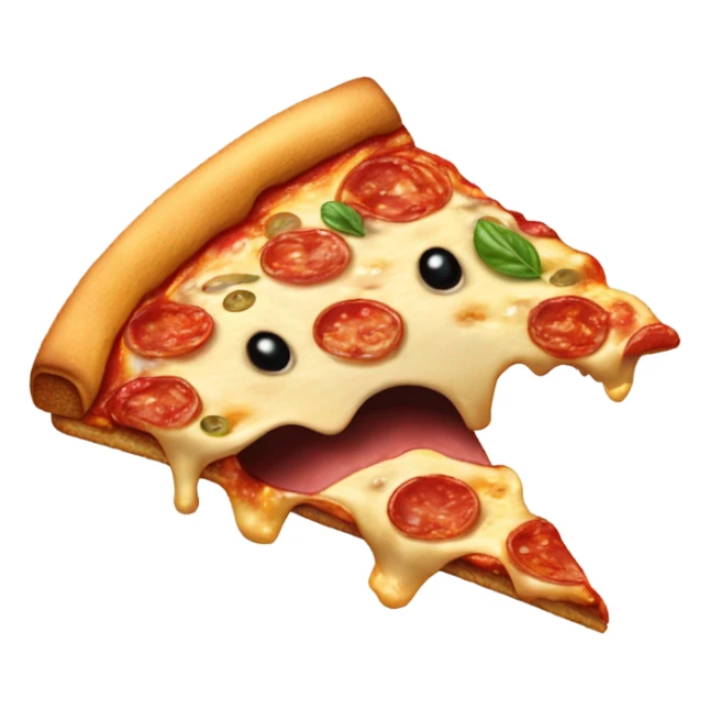 A dog eating pizza  sticker