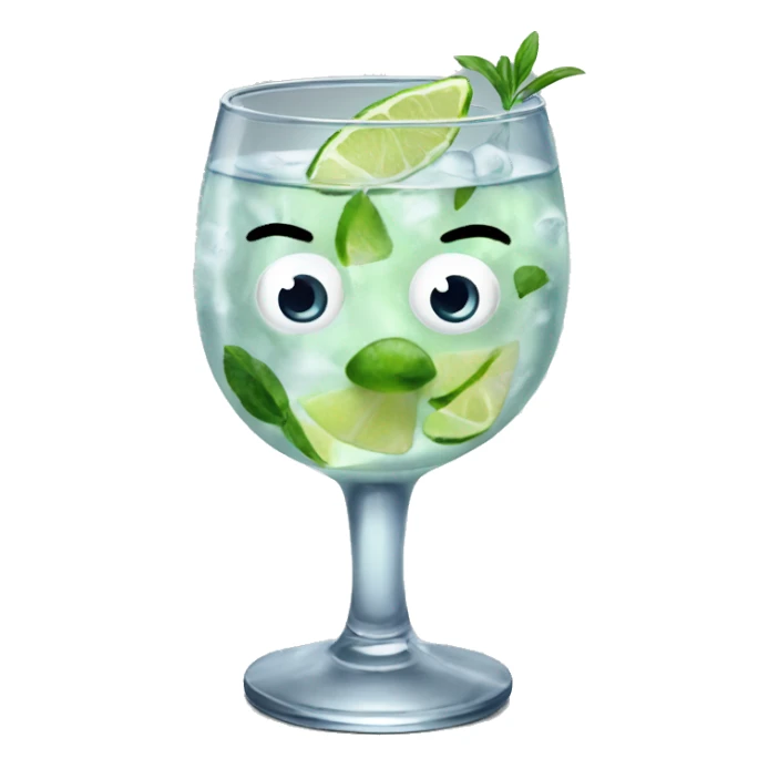 Around weird gin tonic sticker