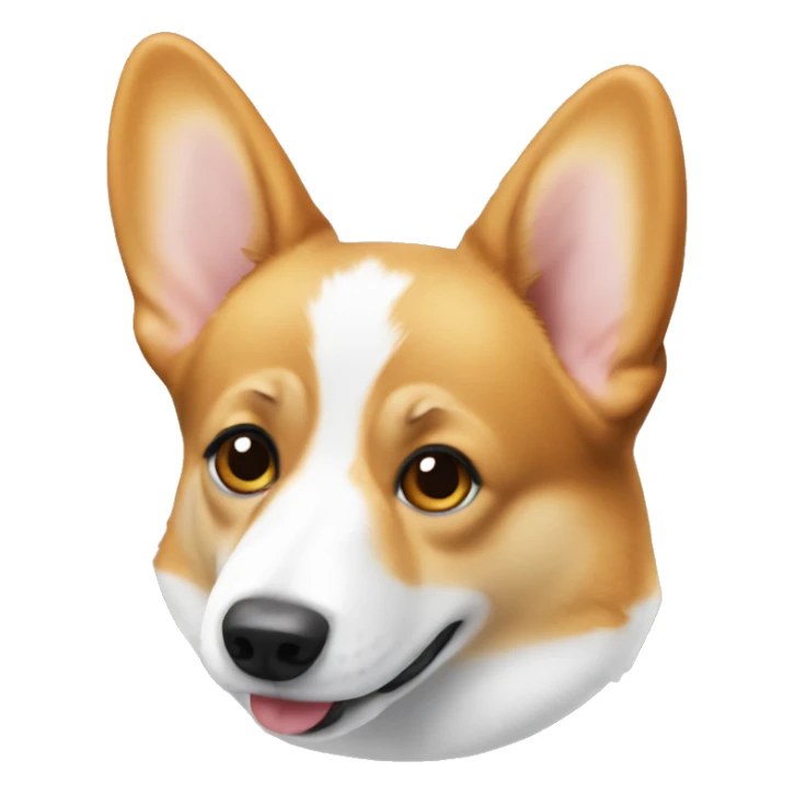 White and tan corgi named Benito sticker