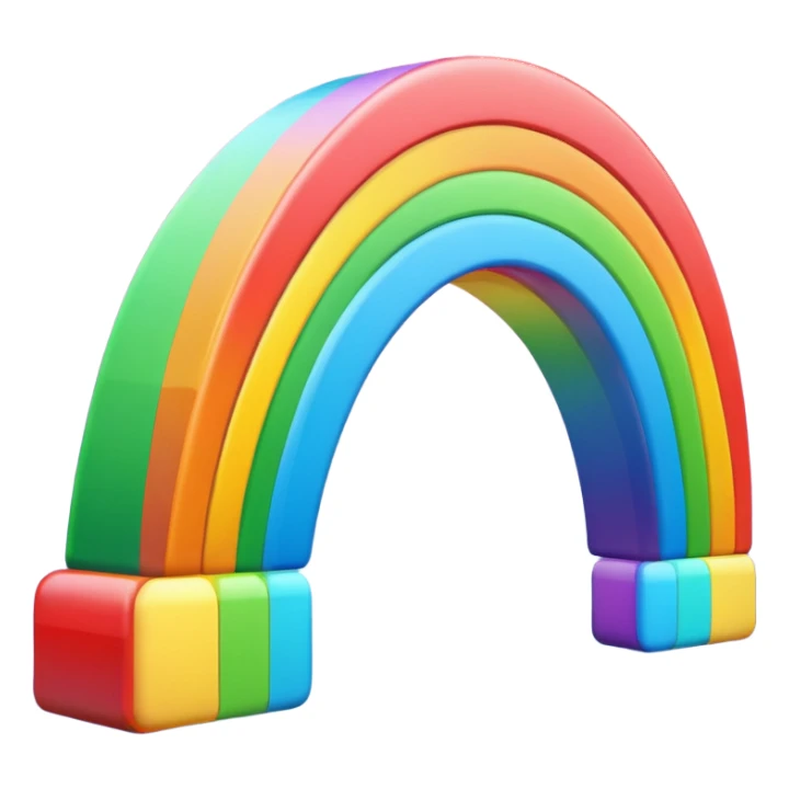 Bright Rainbow sticker