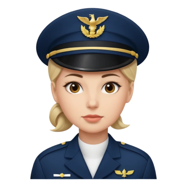 Female navy soldier, bigger face. sticker
