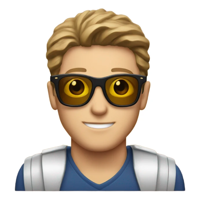 Josh Allen with Sun glasses sticker