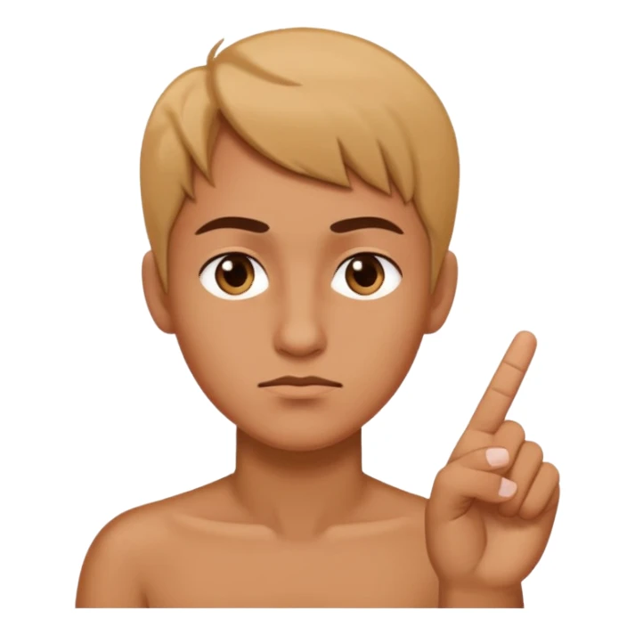 Side eye middle finger  sticker