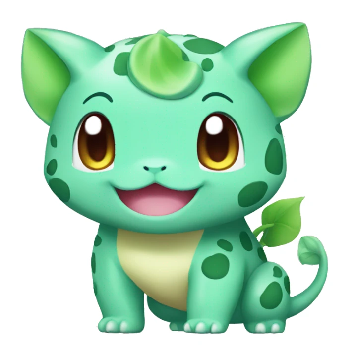 Kawaii Chibi Bulbasaur Full Body sticker