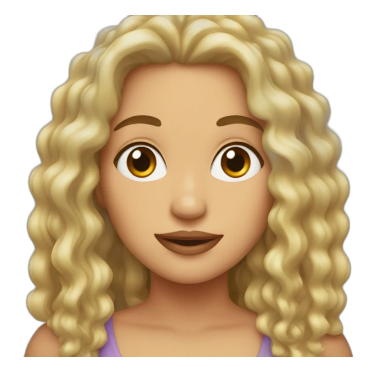 Teresa pelo rizado sticker