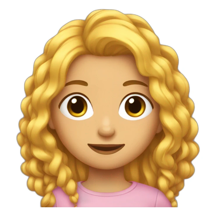 Fille avec des tresses sticker