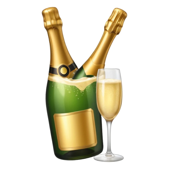 champagne bottle sticker