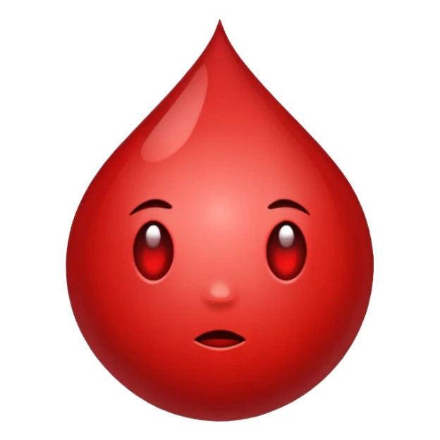 drop of blood sticker