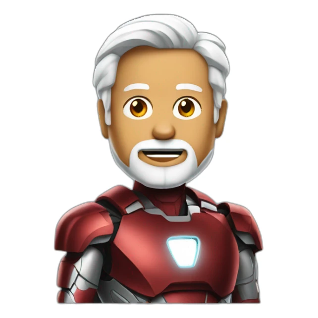 modiji in ironman suit sticker