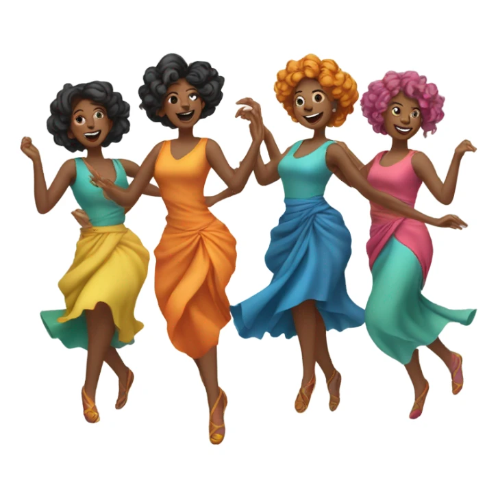 Women dancing  sticker