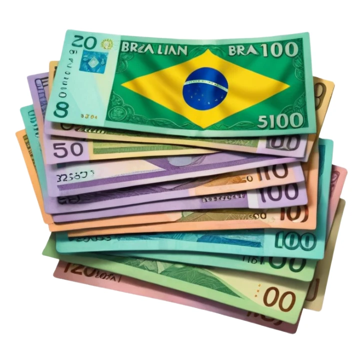 real brazilian money sticker