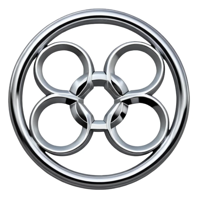 Audi 4 Ringe logo sticker