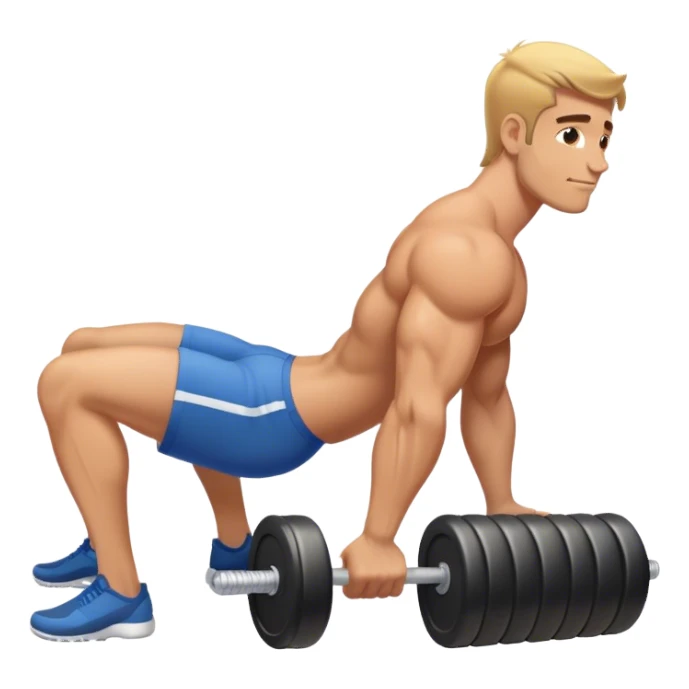 buff guy lying lats down on foam-roller sticker