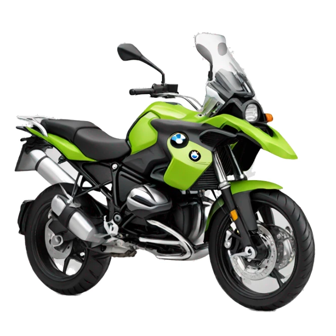 BMW motorcycle lime Green sticker