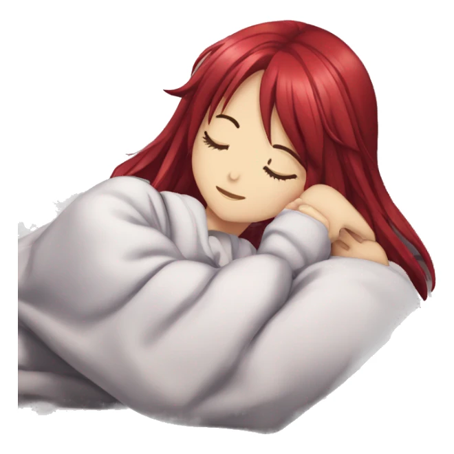 full body Rias Gremory sleeping  sticker