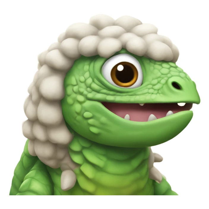 sheep iguana brobee foofa sticker
