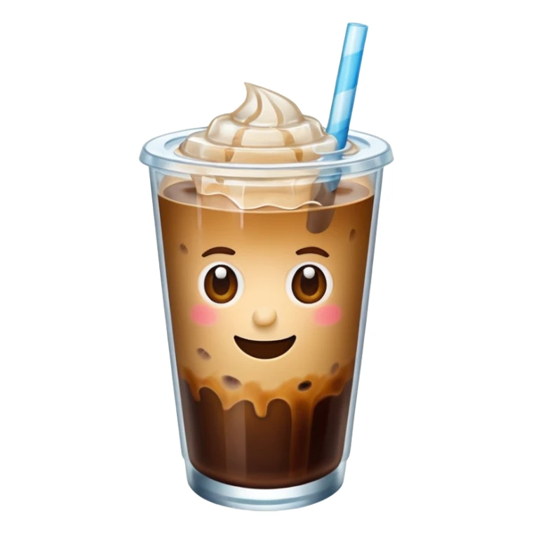 Iced coffee for summer sticker
