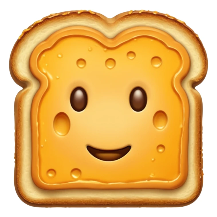 Closed cheese toast without a face sticker