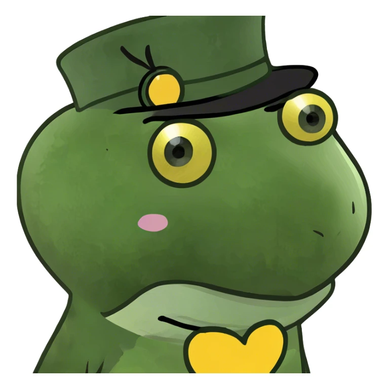 Heart yellow sticker