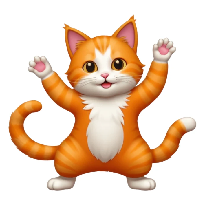Dans eden kedi sticker