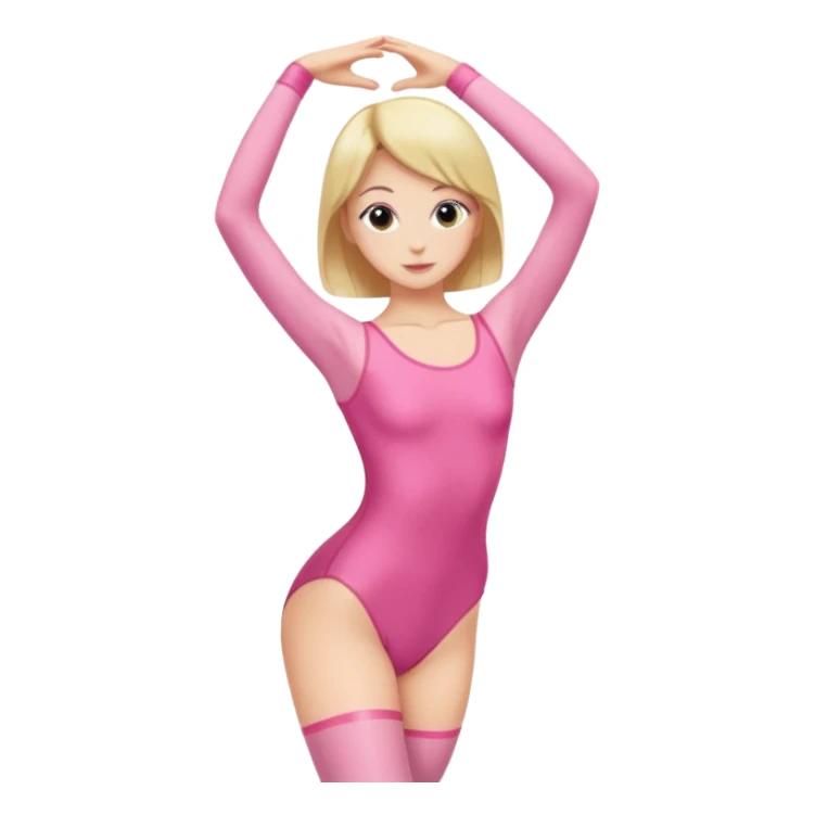 Leotard: pink
 sticker