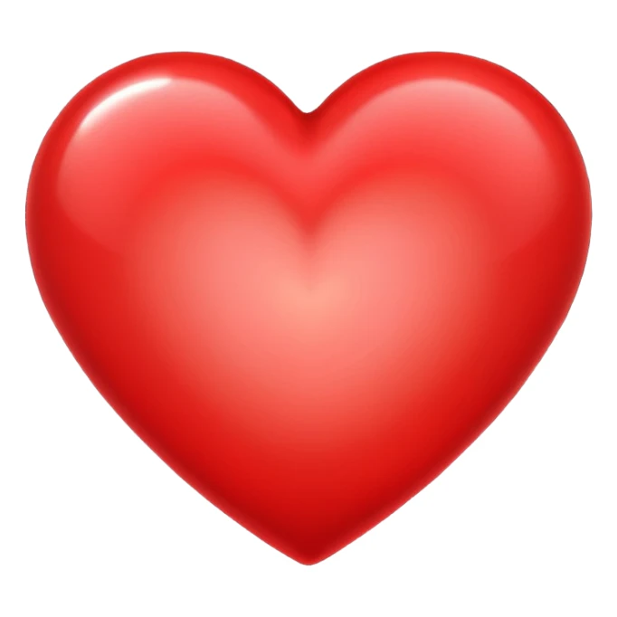 heart with a soft glow sticker