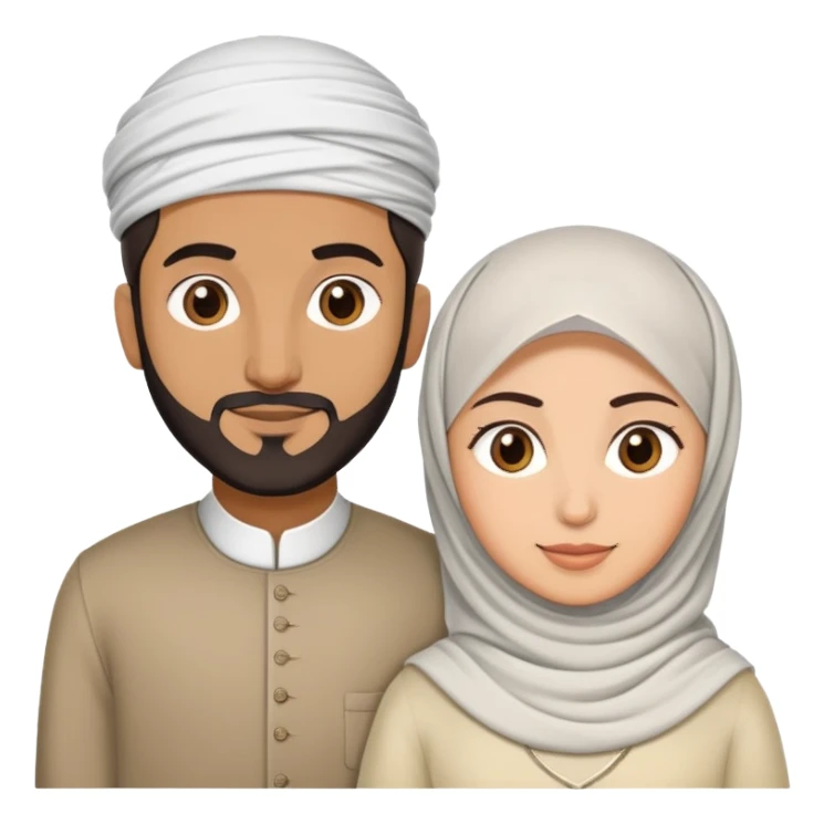 Muslim with wife sticker