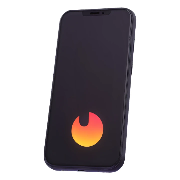 sleek smartphone with glowing screen sticker