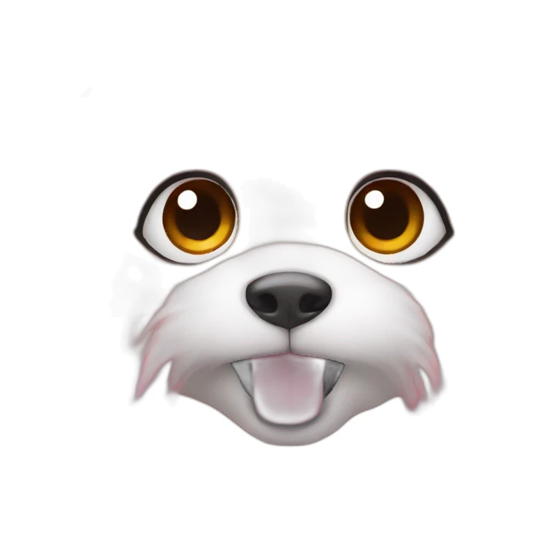 pink fluffy uni sticker