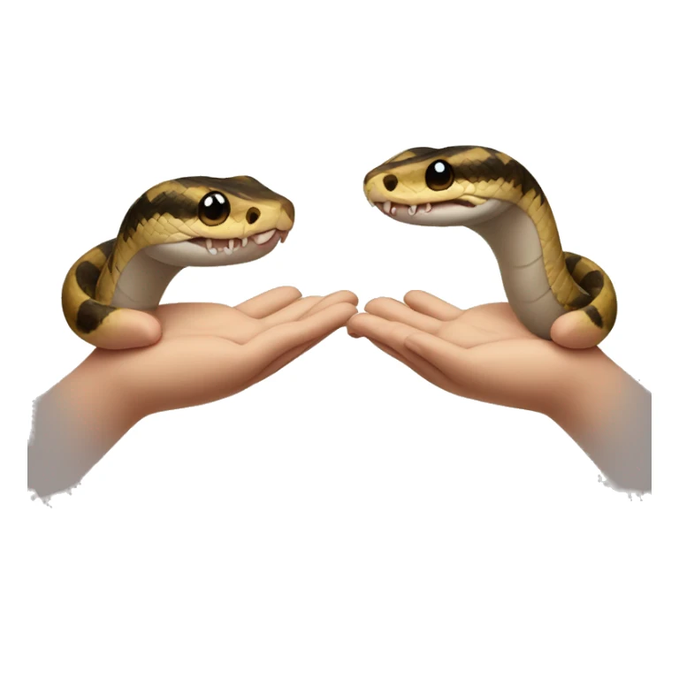 Snake and mouse Holding hands  sticker