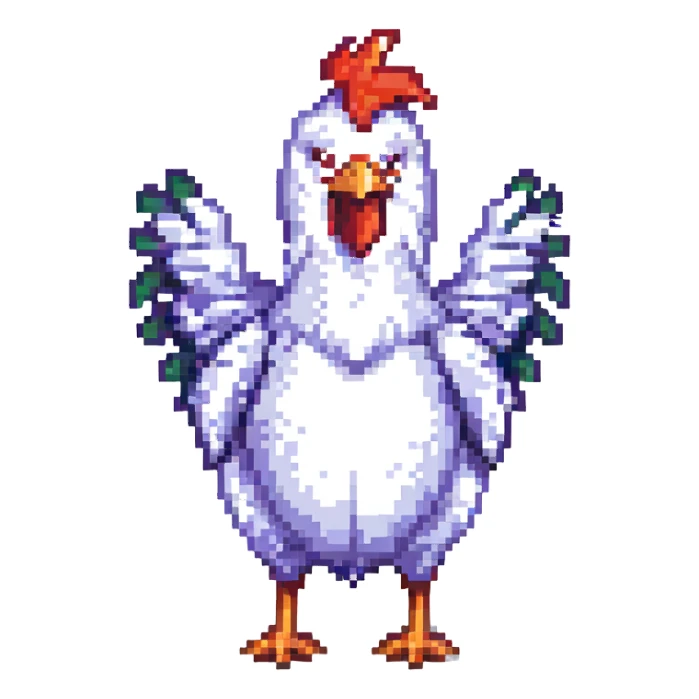 DANG CHICKEN! VICTORY POSE sticker
