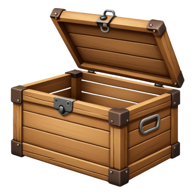 wood open box sticker