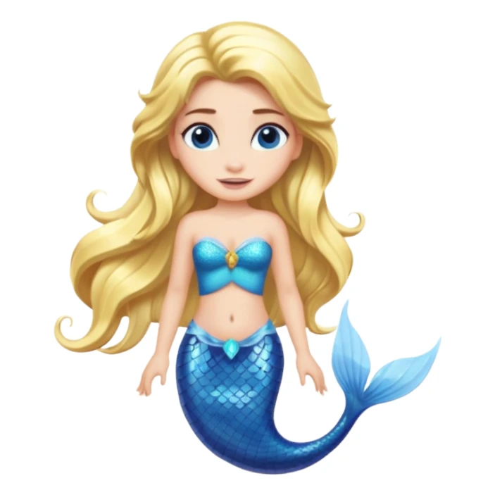 Elsa as a mermaid sticker
