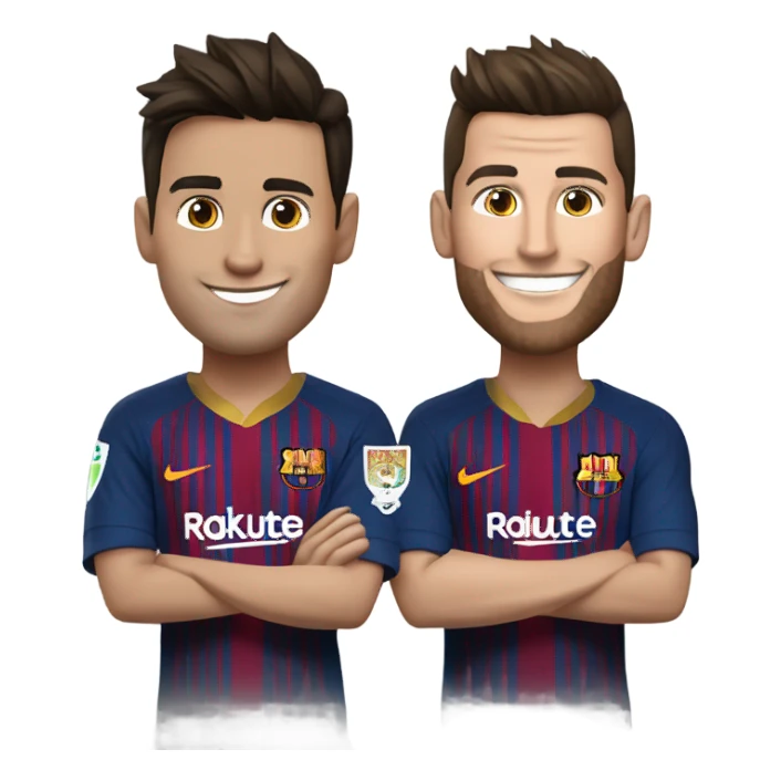 Messi with Cristiano Ronaldo  sticker