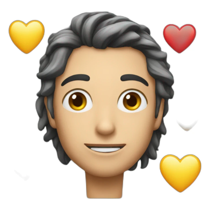 Coeur qui fait caca sticker