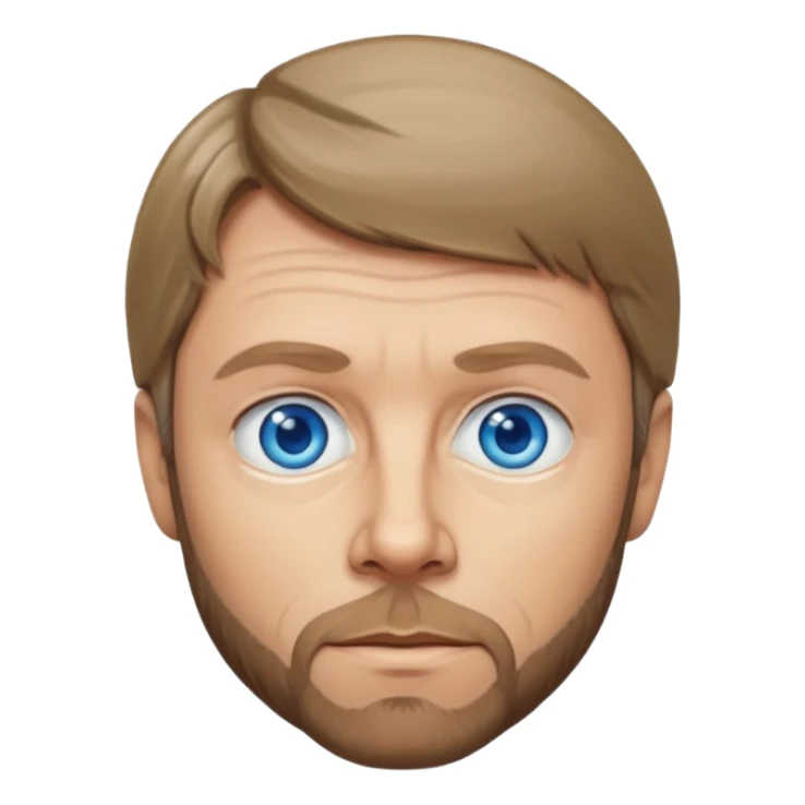 Bjorn Ulvaeus with blue eyes sticker