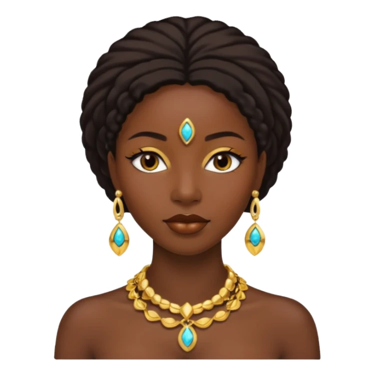Femme noire belle sticker