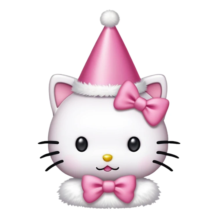 Hello kitty with party hat sticker
