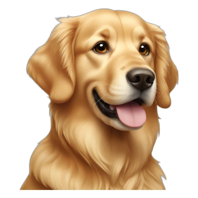Dum golden retriever sticker